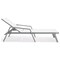 Leisuremod Marlin Patio Chaise Lounge Chair with Armrests in Grey Aluminum Frame, White MLAGR-77W - alternate 2