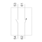 Siemens 2nd auxiliary switch block Left, for 3TB52/54/56.-0A Left, for 3TC52/56.-0B 3TY6561-1K - alternate 2
