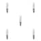 Bulbrite 250W 120V Dimmable Frost T4 Halogen Mini Light Bulbs, Mini-Candelabra E11 Base, 2900K, 5PK 860805 - alternate 1