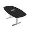 Skutchi Designs Arc Boat Conference Table With Power, 36 in W, 72 in L HAR-ABOT-36X72-T-U999ST19-ESIL - alternate 1
