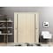 Sartodoors Sliding Closet Bypass Doors, Planum 0011 Natural Veneer and Aluminum Strips, Sturdy Rails Moldings PLANUM0011DBD-SHP-72 - alternate 1