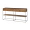 Homeroots 63in Brown Solid Wood Two Drawer Sideboard 380384 - alternate 3