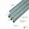 M-D Building Products Silver Aluminum and Vinyl Screw-on Top and Sides Door Seal Kit 01073 - alternate 2