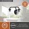 Vaxcel Toledo 2 Light Black Industrial Bathroom Vanity Fixture Clear Glass W0349 - alternate 2
