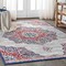 Jonathan Y Modern Persian Vintage Moroccan Medallion Navy/Red 4 ft. x 6 ft. Area Rug MDP103A-4 - alternate 1