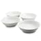 Gibson Home Wide 8.75 in. Stoneware Dinner and Serving Bowls in White, 4PK 122923.02 - alternate 1
