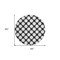 Homeroots 8' Black And Ivory Round Polka Dot Washable Indoor Outdoor Area Rug 595207 - alternate 2