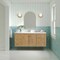 James Martin Vanities 60 in. Single Vanity, Light Natural Oak, w/Single Hole 3 CM White Zeus Quartz Top & Backsplash 545-V60S-LNO-1WZ - alternate 2