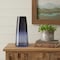Homeroots 13" Blue Ombre Glass Tapered Table Vase 632629 - alternate 2