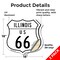 Signmission Illinois Route Marker Shield Sign Us 66, 18 inch X 18 inch, Vinyl Decal, 2PK SHI-D-2PACK-18-382 - alternate 2