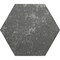 Apollo Tile 9x11 in. Textured Graphite Gray Porcelain Hexagon Wall and Floor Tile 8.07 sq ft/case, 16PK HEX88BORLAVA - alternate 2