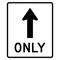 Sign Solutions Usa Traffic Sign, 30 in Width, Aluminum Sign, Vertical Rectangle DUS12DWT3036R3-5A - alternate 1