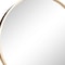 Homeroots 20" Black Metal Round Framed Accent Mirror 691623 - alternate 2