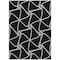 Homeroots 5' X 8' Black And Ivory Geometric Washable Indoor Outdoor Area Rug 612852 - alternate 2