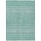 Homeroots 3' X 5' Aqua Teal Blue And Ivory Tribal Washable Indoor Outdoor Area Rug 582602 - alternate 3