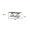 Homeroots 84" Black and Brown Solid Wood Trestle Base Dining Table 604025 - alternate 3