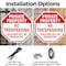 Signmission Private Property No Trespassing Vio, 10 inch X 10 inch, Aluminum Metal Signs, 2PK OC-A-2PACK-10-148 - alternate 2