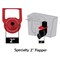 Korky Hinge Toilet Flapper, Chlorazone Rubber, Red 2011BP - alternate 2
