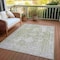 Homeroots 10' X 14' Artichoke Green Oriental Washable Indoor Outdoor Area Rug 607589 - alternate 2