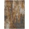 Homeroots 9' X 12' Rust Gray And Ivory Abstract Washable Indoor Outdoor Area Rug 617666 - alternate 2