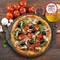 Bakken- Swiss BAKKEN Pizza Pan, Round Perforated, Nonstick Marble Coating, Dishwasher Safe, Gray BAKPIZSHGMB43 - alternate 2