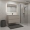 Homeroots 24" Light Brown Wood Freestanding Bathroom Vanity With White Sink And Two Drawers 627449 - alternate 2