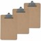 Universal Hardboard Clipboard, 1" Capacity, Holds 8 1/2 x 14, Brown, 3PK UNV40305VP - alternate 2