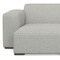 Homeroots 122" Gray Fabric Modular Sofa With Brown Legs 641015 - alternate 2