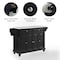 Crosley Cambridge Stone Top Full Size Kitchen Island/Cart KF30005DBK - alternate 2