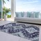 Homeroots 3' X 5' Purple Eggplant And Sage Medallion Washable Indoor Outdoor Area Rug 589014 - alternate 2