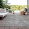 Homeroots 3' X 5' Gray Brown And Ivory Abstract Washable Indoor Outdoor Area Rug 597022 - alternate 2