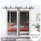 Sartodoors Sliding Closet Barn Bypass Doors with Hardware, Lucia 1299 White Silk with Mirror, Sturdy 6.6ft Ra LUCIA1299BBB-WS-8496 - alternate 2