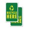 Signmission Recycle Here, A-Frame & 2 Decals Installed, Heavy-Duty Plastic Frame SBHD-D-2436-30419 - alternate 2