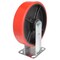 Vestil Polyurethane Rigid Caster 8 In. Diameter x 2 In. Width 1474 Lb. Capacity Red/Black CST-VE-8X2PU-R - alternate 2