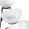 Elama 3 Tier Oval Bowl Porcelain Serveware Set ELM-185 - alternate 2