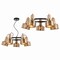 Jonathan Y Gallery 24 in. 5-Light Adjustable Spotlight Metal LED Chandelier, Brass Gold JYL6127A - alternate 2