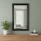 Homeroots 26" Black Beveled Lines Framed Accent Mirror 485123 - alternate 2