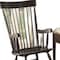 Homeroots 33" X 25" X 45" Black Wood Rocking Chair 374187 - alternate 3