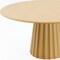 Homeroots 60" Brown Solid Wood Pedestal Base Round Top Dining Table 721029 - alternate 2