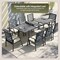 Leisuremod Marlin 78 in Aluminum Extendable Dining Table, 330 lb Capacity, Seats 8, Weatherproof MDT78BL - alternate 2