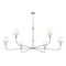Z-Lite Tova Brushed Nickel 6 Light Chandelier 3049-62BN - alternate 2