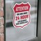 Signmission 24 Hour Surveillance Shield Sign Attenti, 4 inch X 4 inch, Vinyl Decal, 2PK SHI-D-2PACK-4-349 - alternate 2