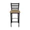 Holland Bar Stool Co 30" Stationary Bar Stool, Black Wrinkle, Canter Sand Seat 40030BW013 - alternate 2