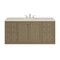 James Martin Vanities Chicago 60" Single Vanity, Walnut Whisper, w/ 3 CM Siberian Silestone Top 503-V60S-WLW-3SFR - alternate 2