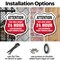 Signmission 24 Hour Surveillance Shield Sign Attenti, 6 Inch X 6 Inch, Plastic Sign SHI-P-6-353 - alternate 2