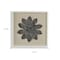Homeroots 12" X 13" Black And Gold Flower Wood and Metal Wall Decor 489488 - alternate 2
