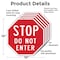 Signmission Stop Do Not Enter, 10 inch X 10 inch, Aluminum Metal Signs, 5PK OC-A-5Pack-10-11 - alternate 2