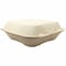 World Centric Fiber Hinged Containers, 9.2 x 9.1 x 3.2, Natural, Paper, 300PK TO-SC-U9-LFP - alternate 2