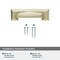 Amerock Appoint 3 in & 3-3/4 in 76mm & 96 mm Center-to-Center Golden Champagne Cabinet Cup Pull BP36762BBZ - alternate 2