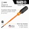 Klein Tools Slim-Tip Insulated Screwdriver, 3/16-Inch Cabinet, 6-Inch Round Shank 6916INS - alternate 2